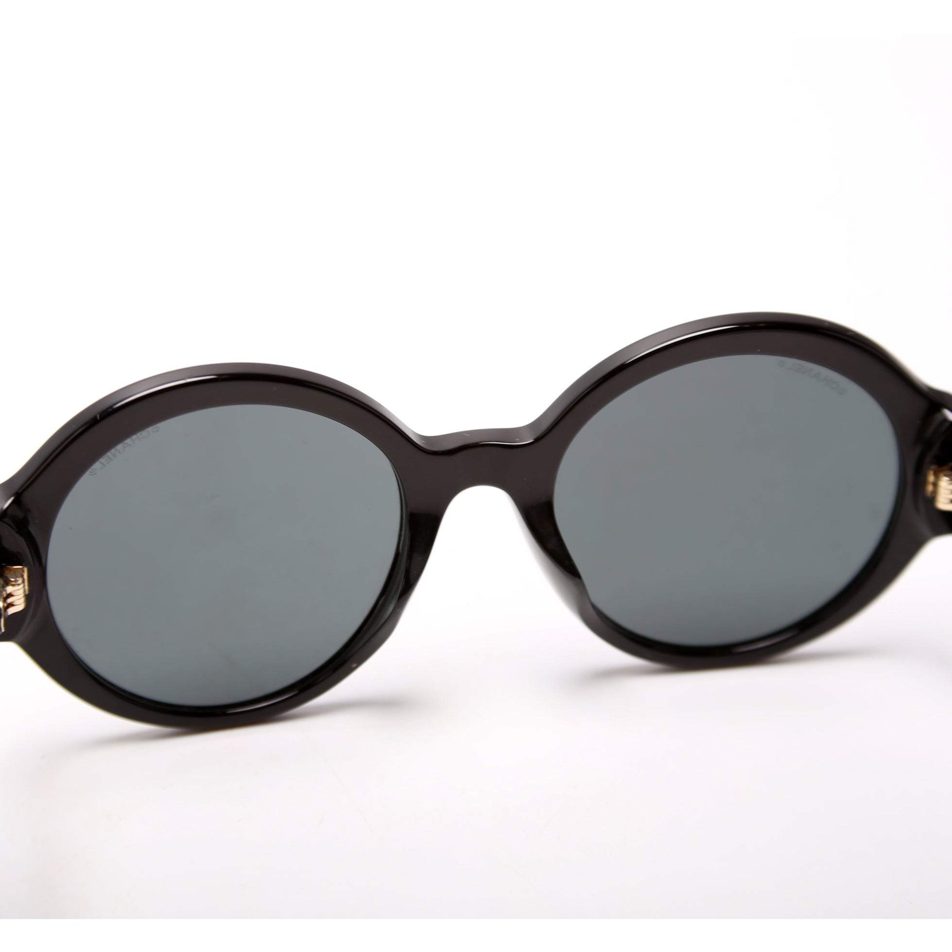 5410-A Round Sunglasses Black