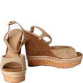 Gucci GG Suede Espadrille Wedges Size 42