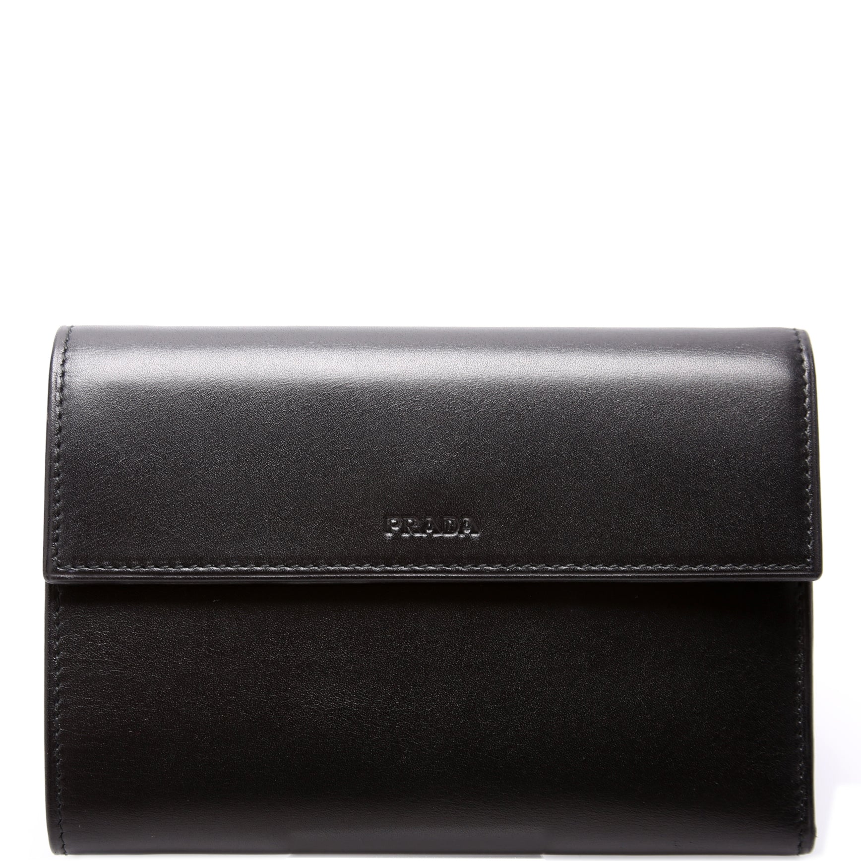 Vitello Trifold Wallet Black