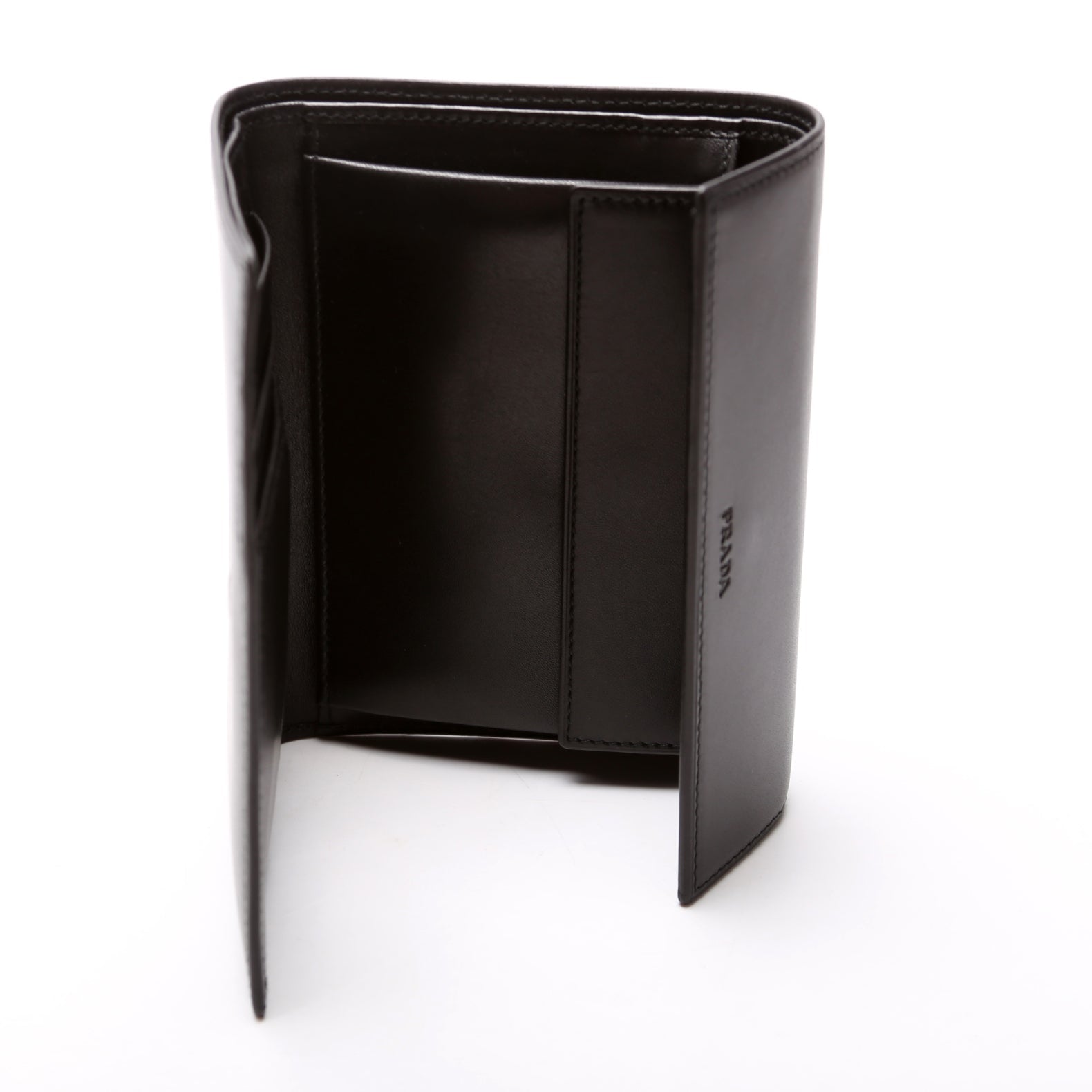 Vitello Trifold Wallet Black