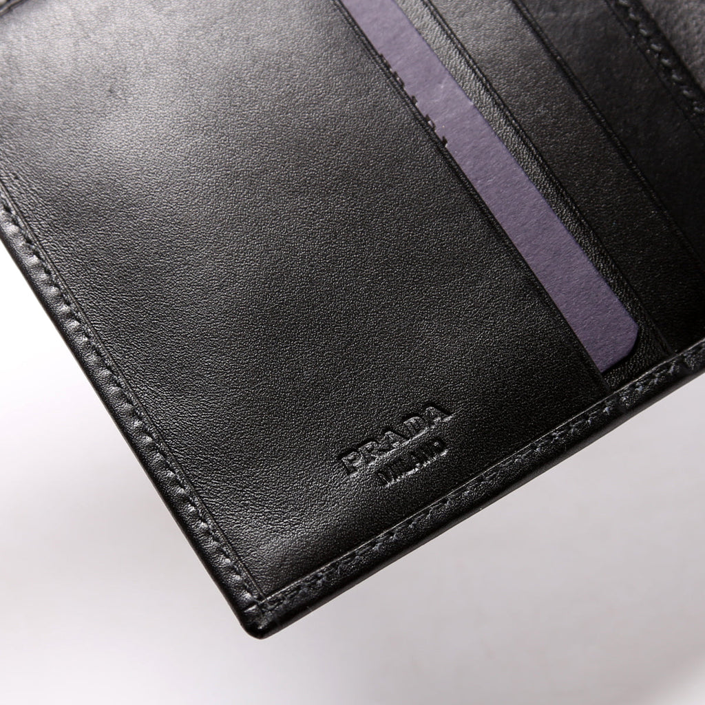 Vitello Trifold Wallet Black