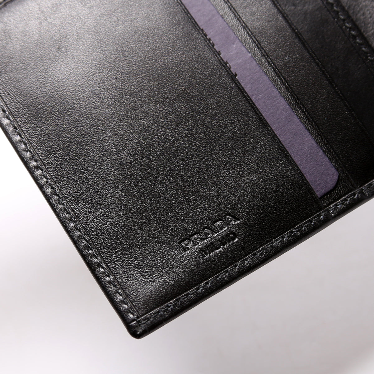 Vitello Trifold Wallet Black