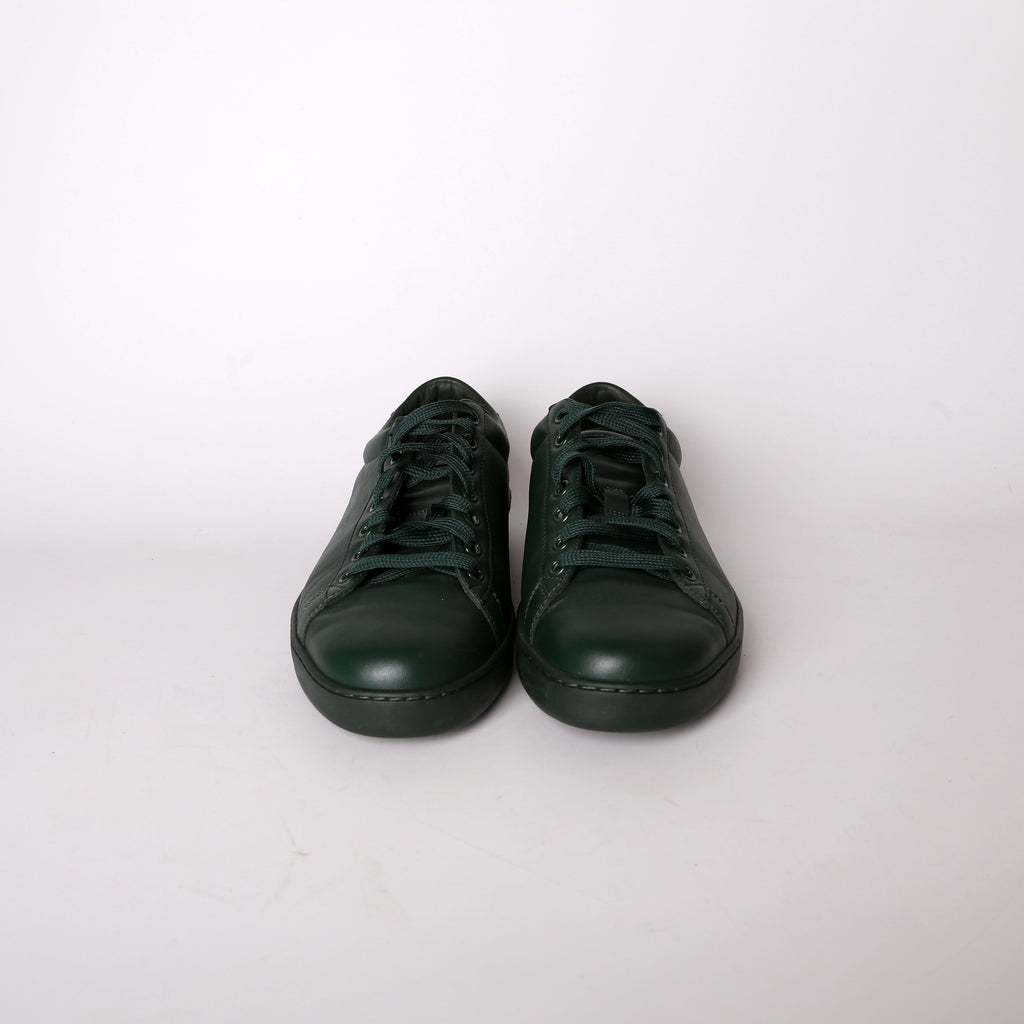 Gucci Ace Web Leather Sneakers Men's Size 6.5