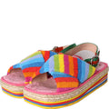 Gucci Terry Cloth Web Espadrilles Size 38