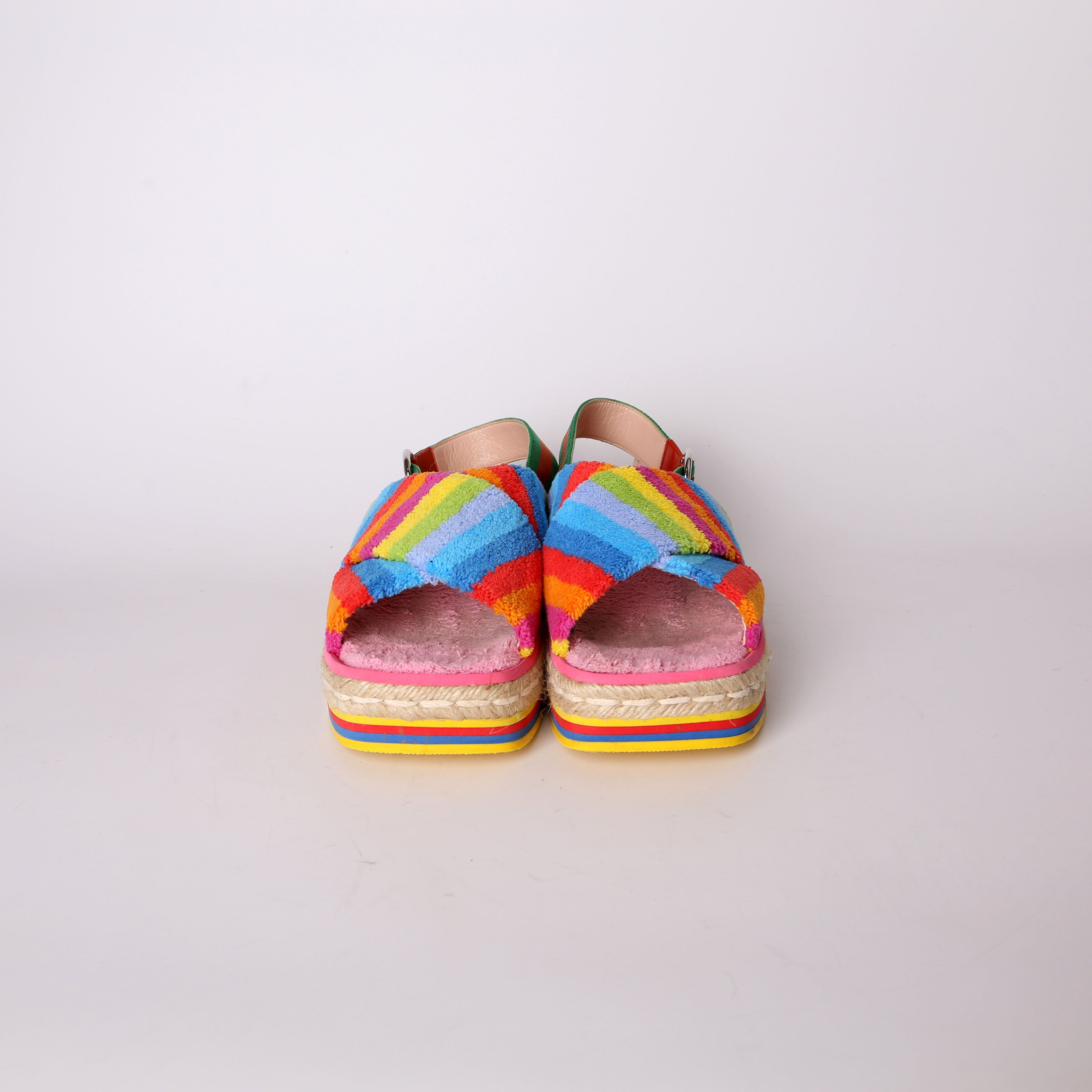 Gucci Terry Cloth Web Espadrilles Size 38