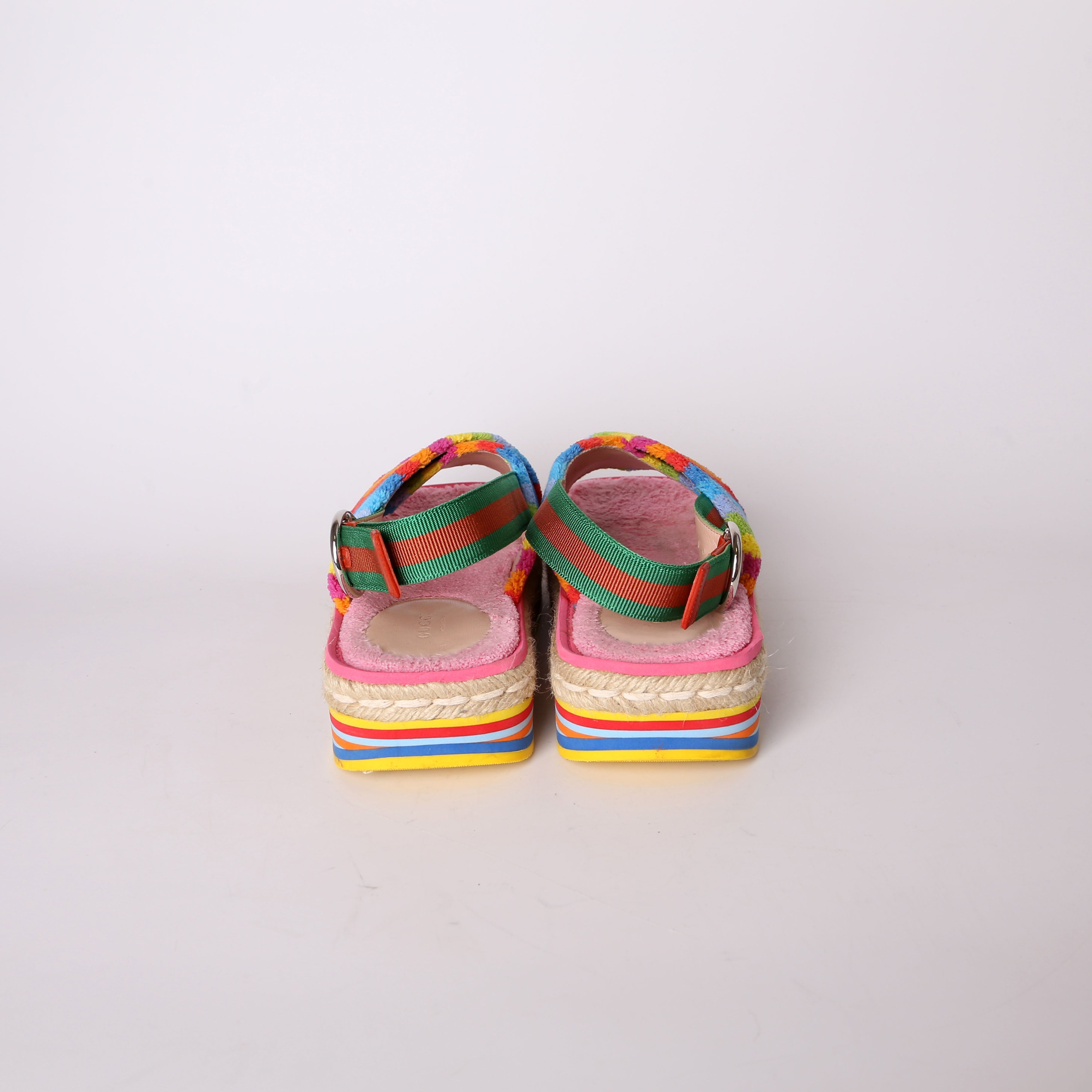 Gucci Terry Cloth Web Espadrilles Size 38