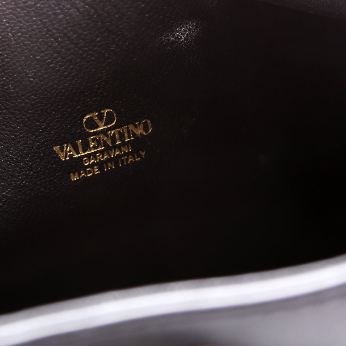 Mini Vlogo Chain Bucket Bag Black