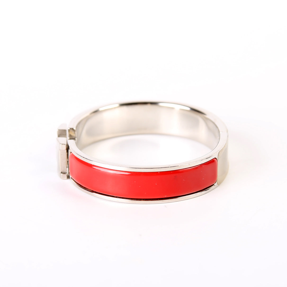 Clic Clac Bracelet Narrow Red/Silver