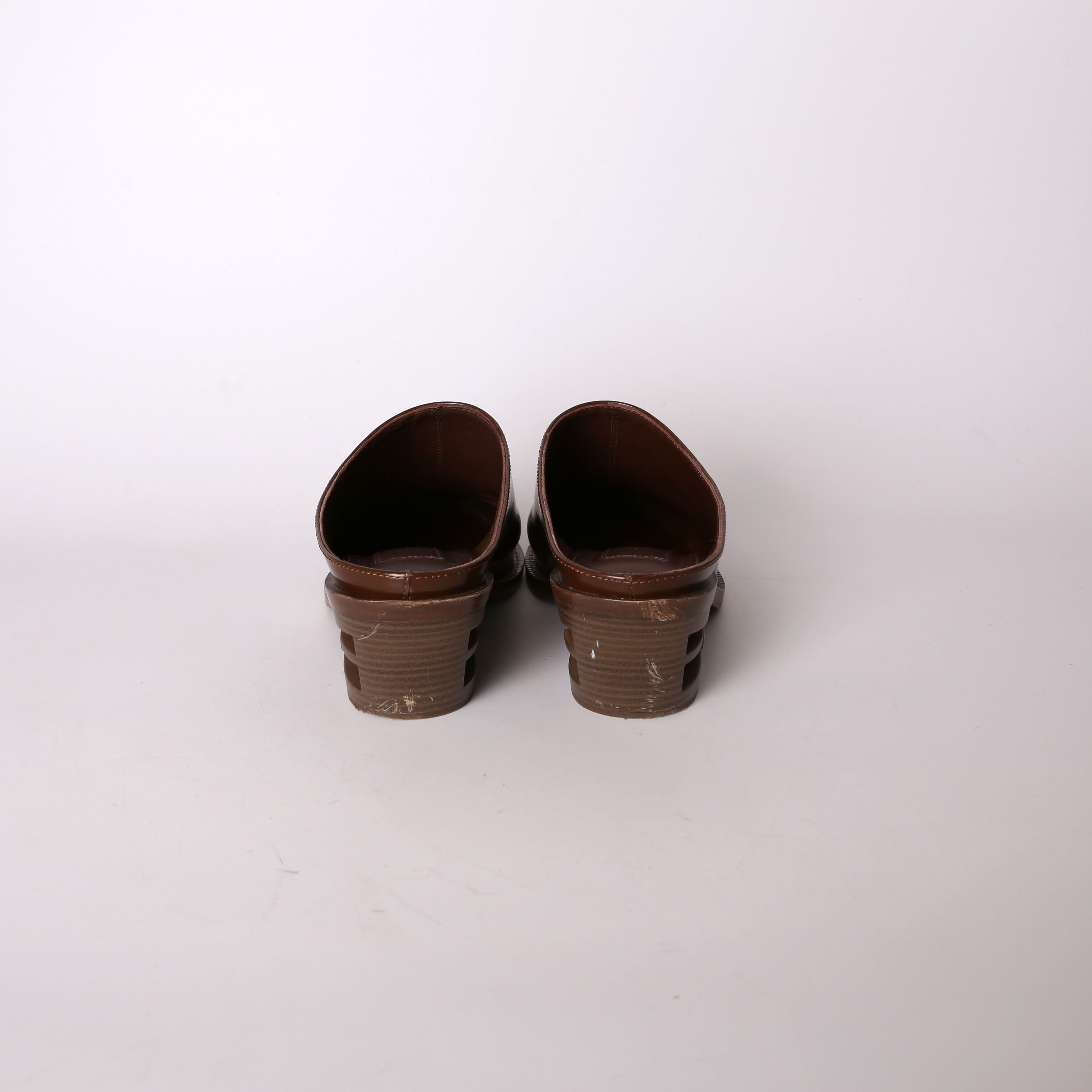 Fendi Pointed Toe Mule Heels Size 37.5