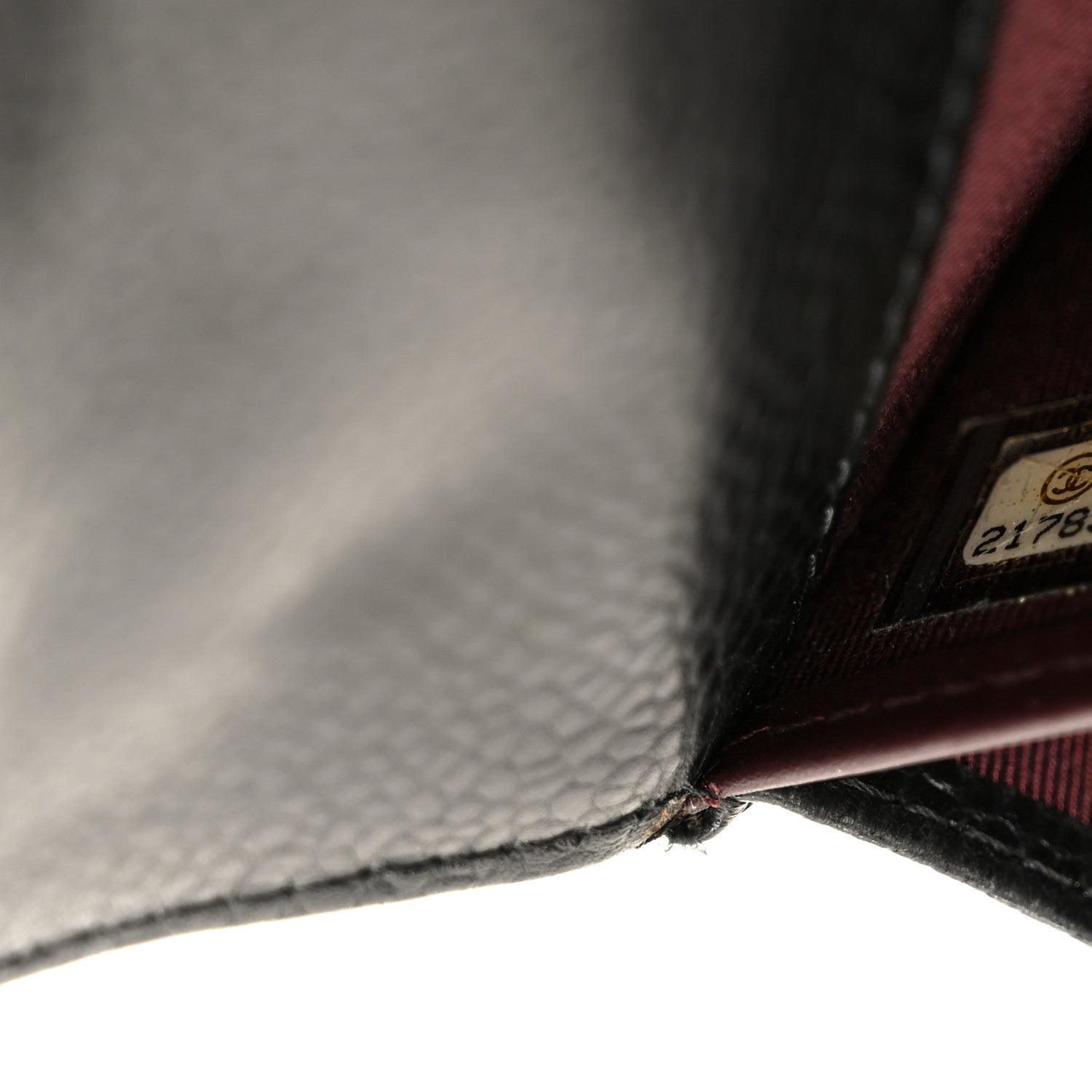 Caviar Quilted Large Gusset Flap Wallet Black
