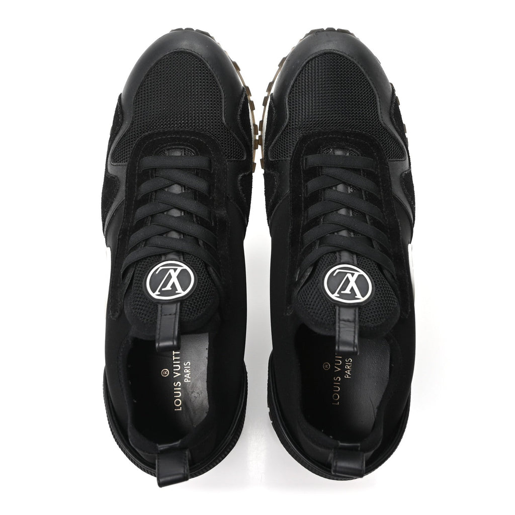 Louis Vuitton Calfskin Run Away Sneakers 38.5 Black