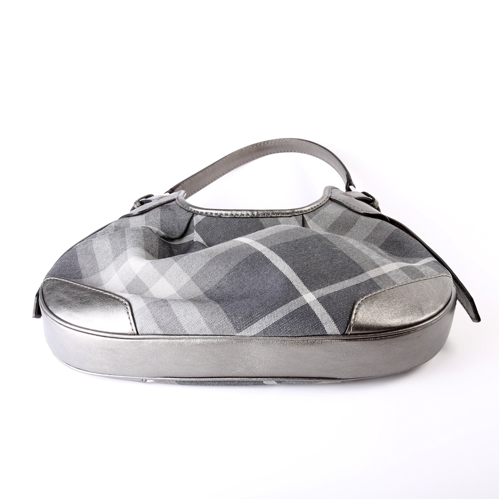 Shimmer Check Brooklyn Hobo Small Grey