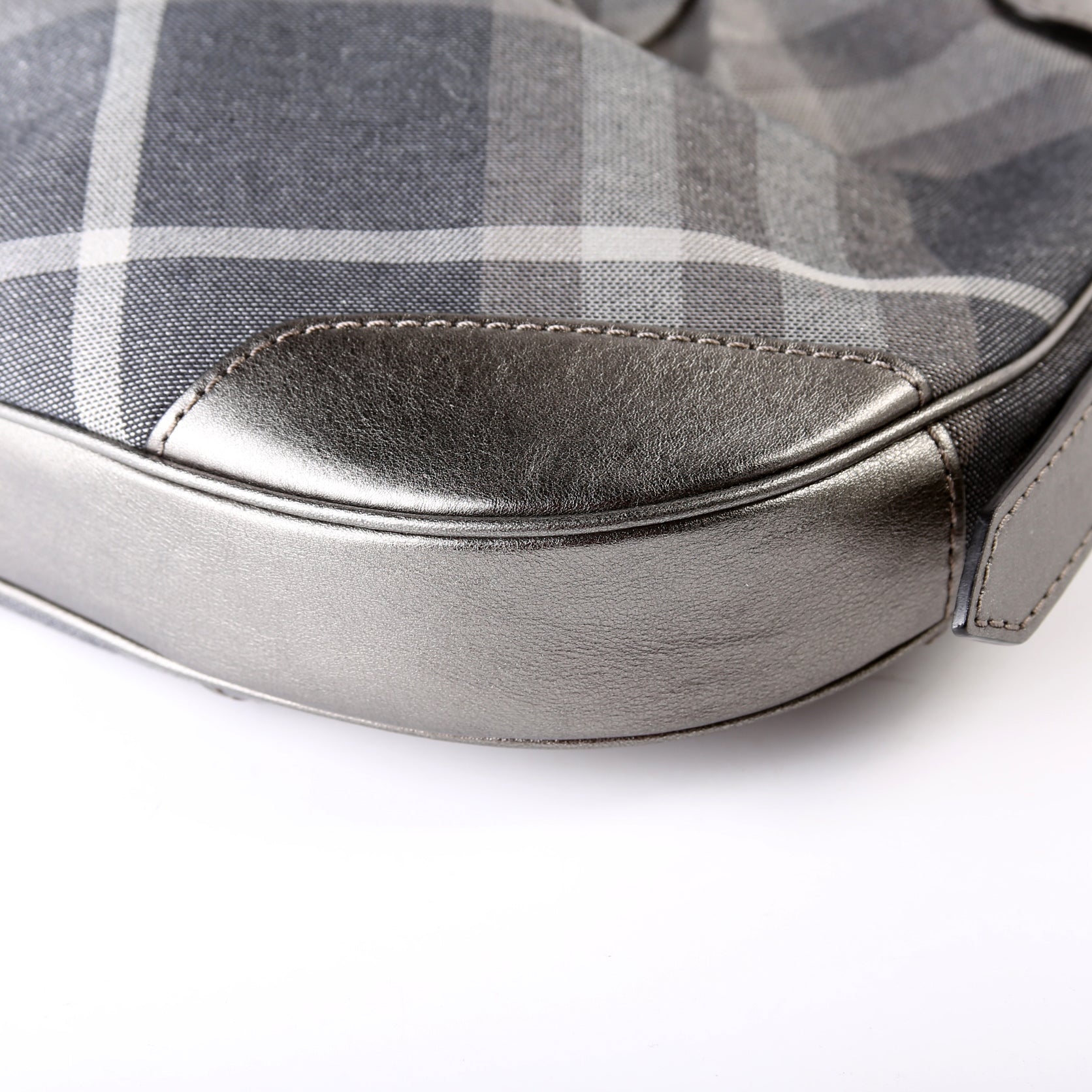 Shimmer Check Brooklyn Hobo Small Grey