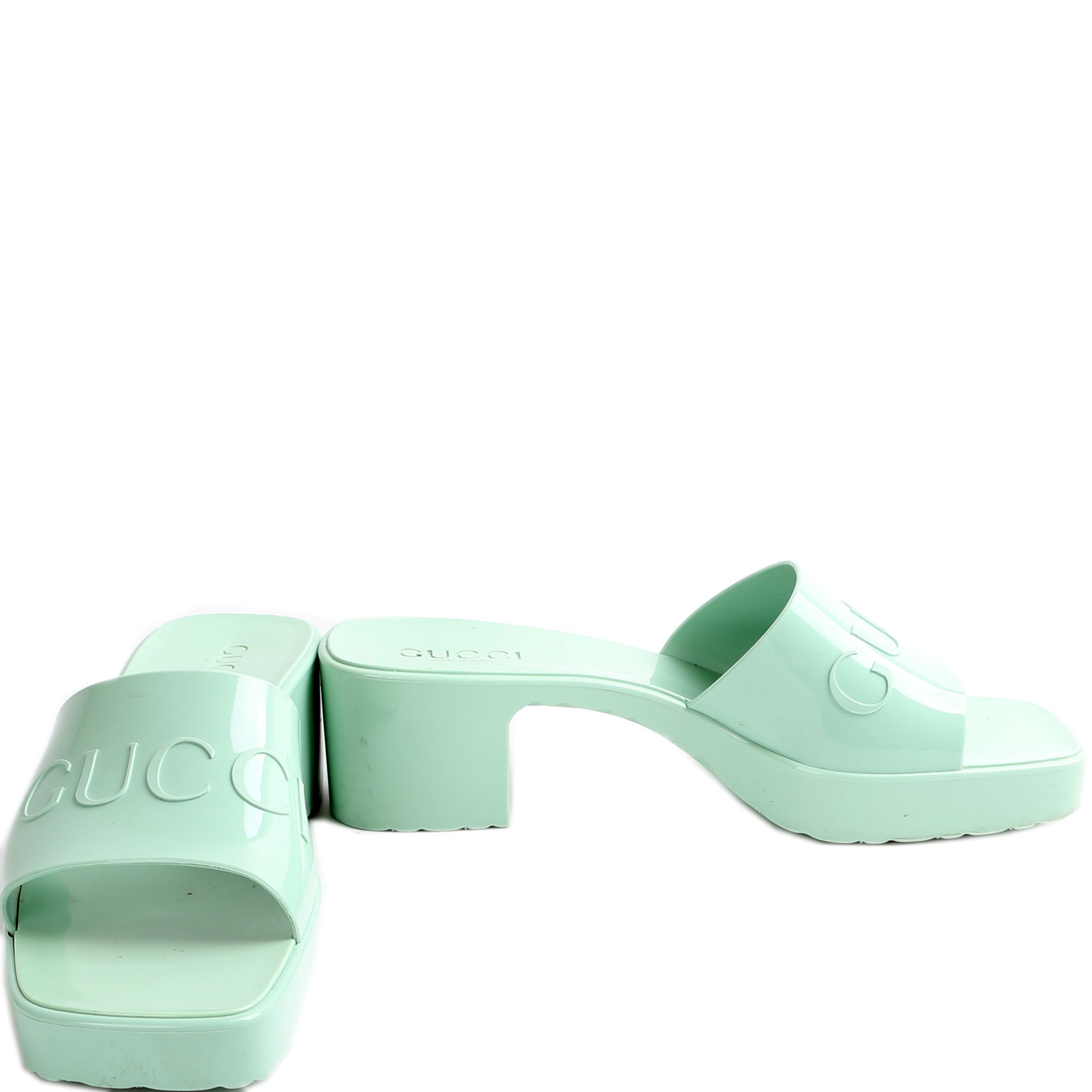 Gucci GG Rubber Slides Size 39.5
