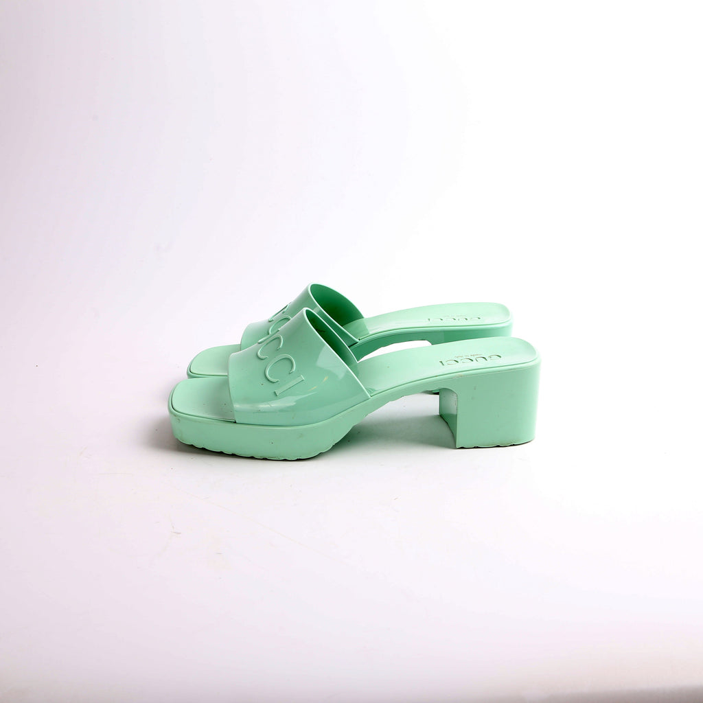Gucci GG Rubber Slides Size 39.5