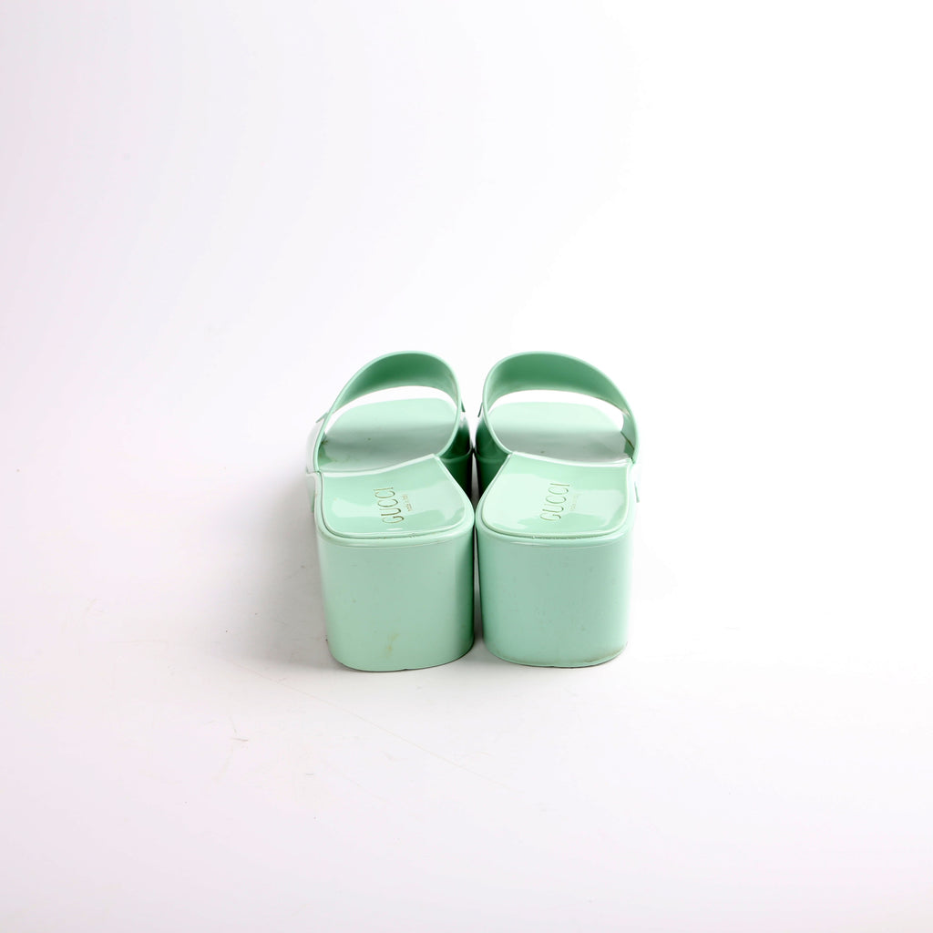 Gucci GG Rubber Slides Size 39.5