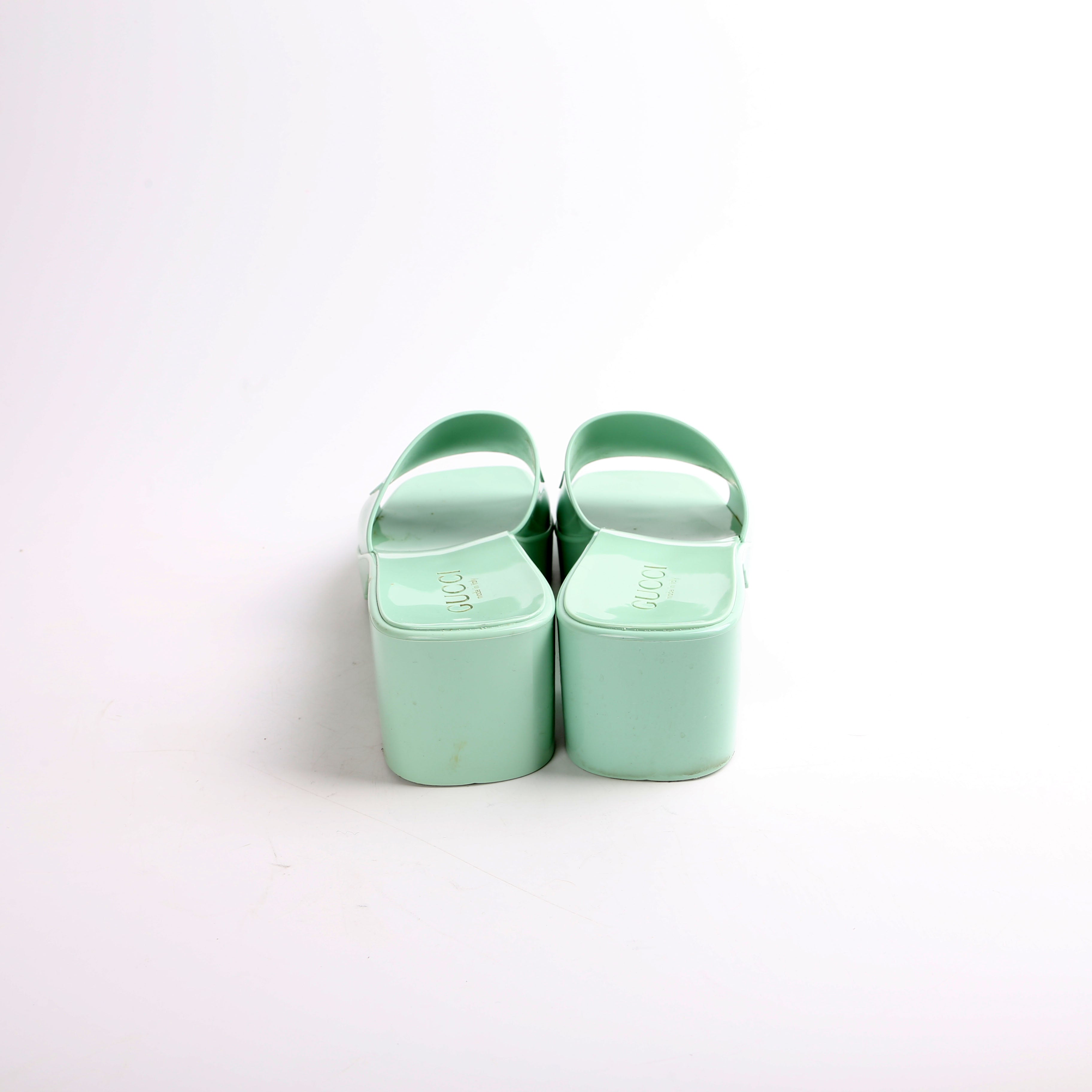 Gucci GG Rubber Slides Size 39.5