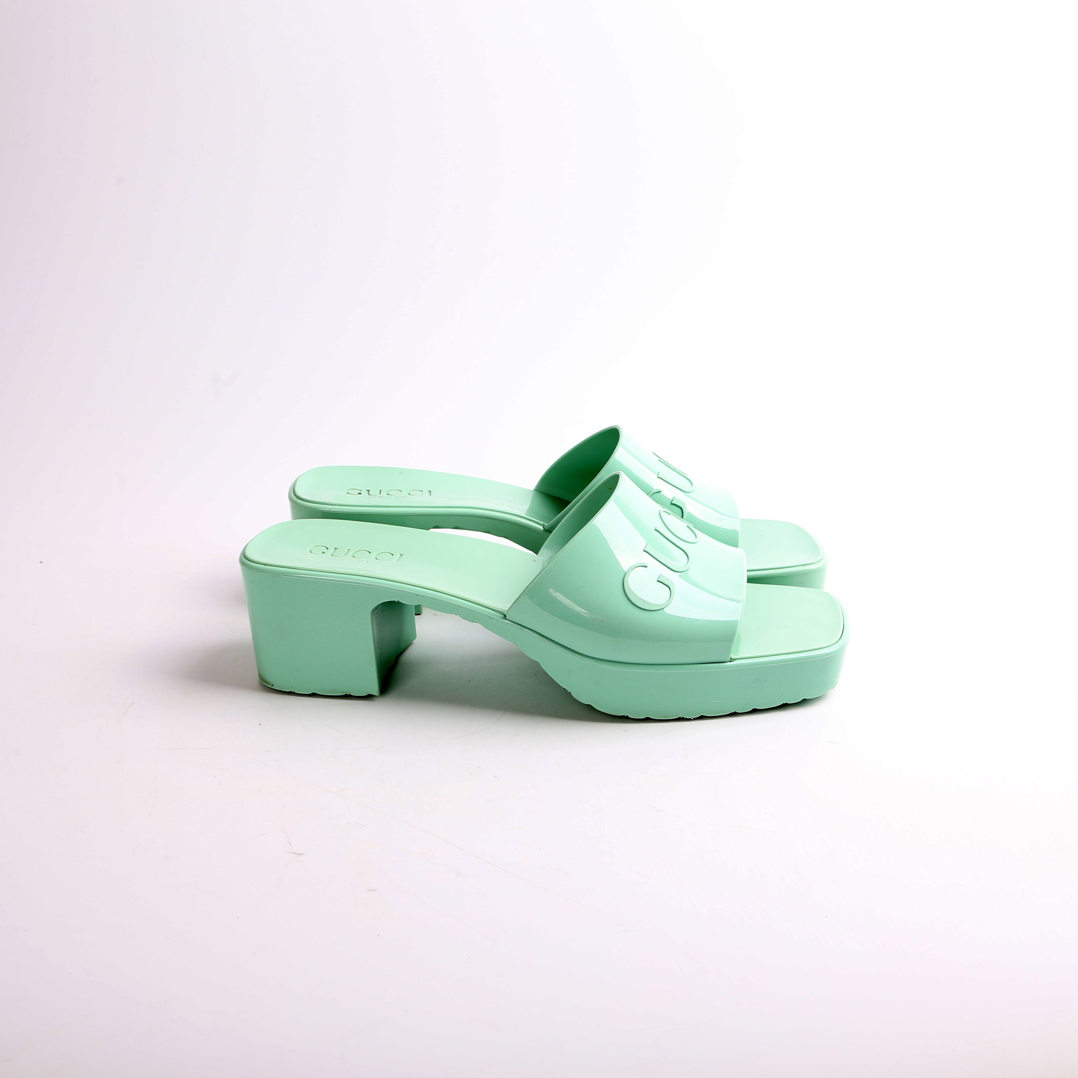 Gucci GG Rubber Slides Size 39.5