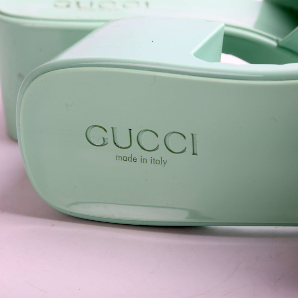 Gucci GG Rubber Slides Size 39.5
