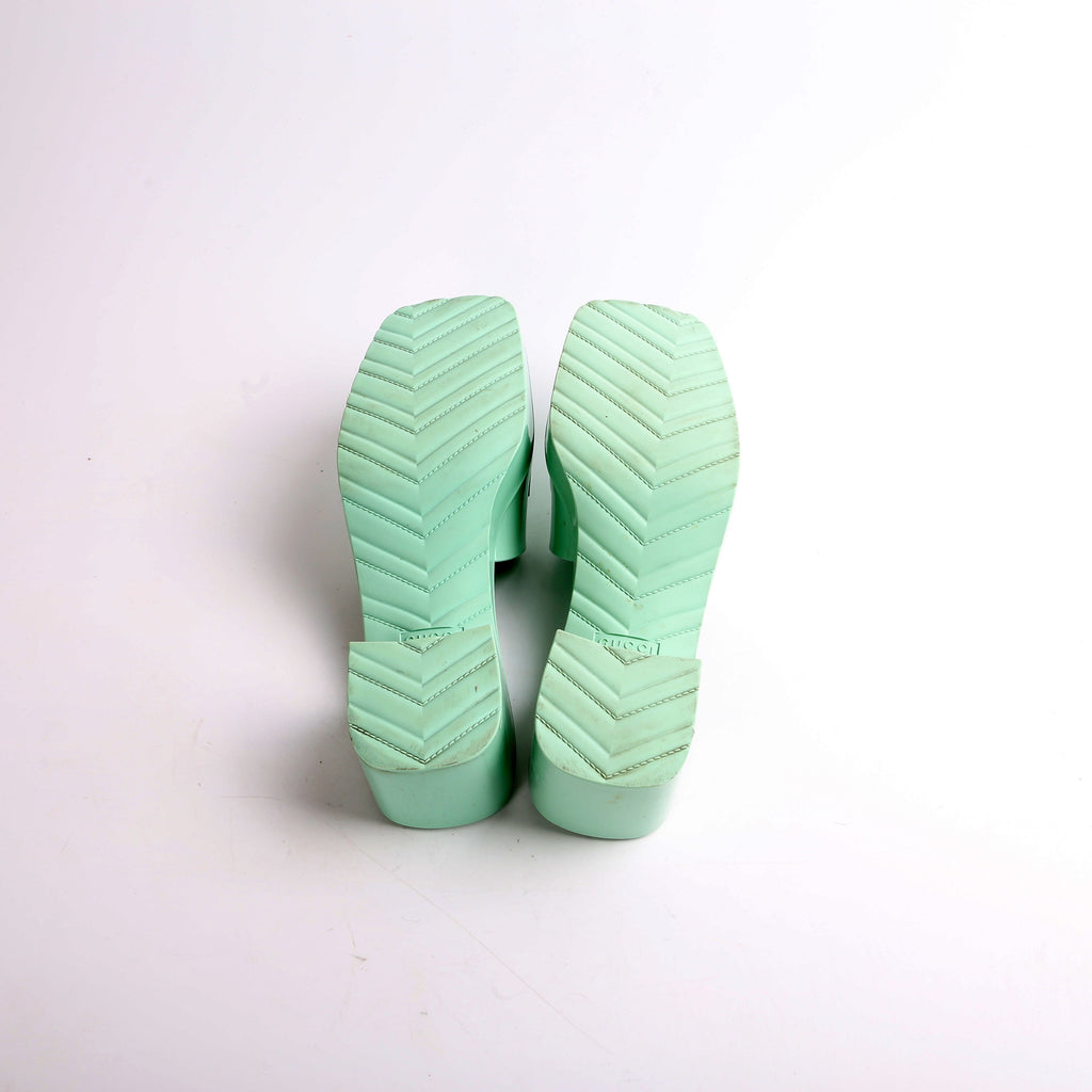 Gucci GG Rubber Slides Size 39.5