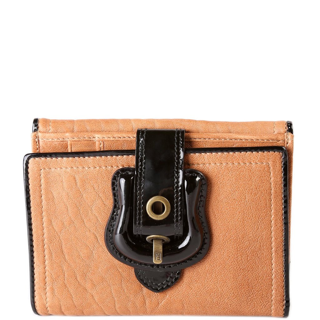 8M0160 B Compact Wallet Cognac/Black