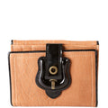 8M0160 B Compact Wallet Cognac/Black