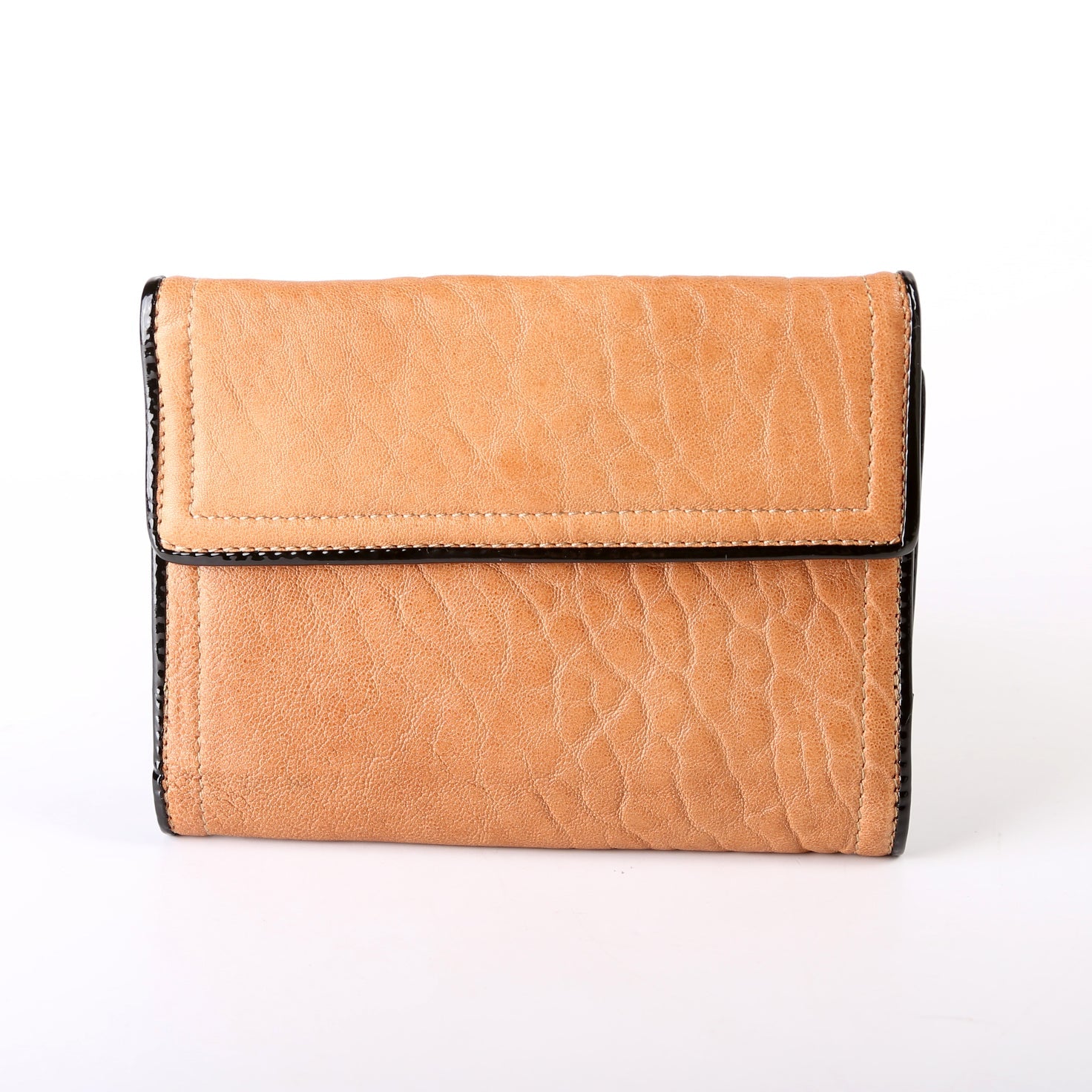 8M0160 B Compact Wallet Cognac/Black