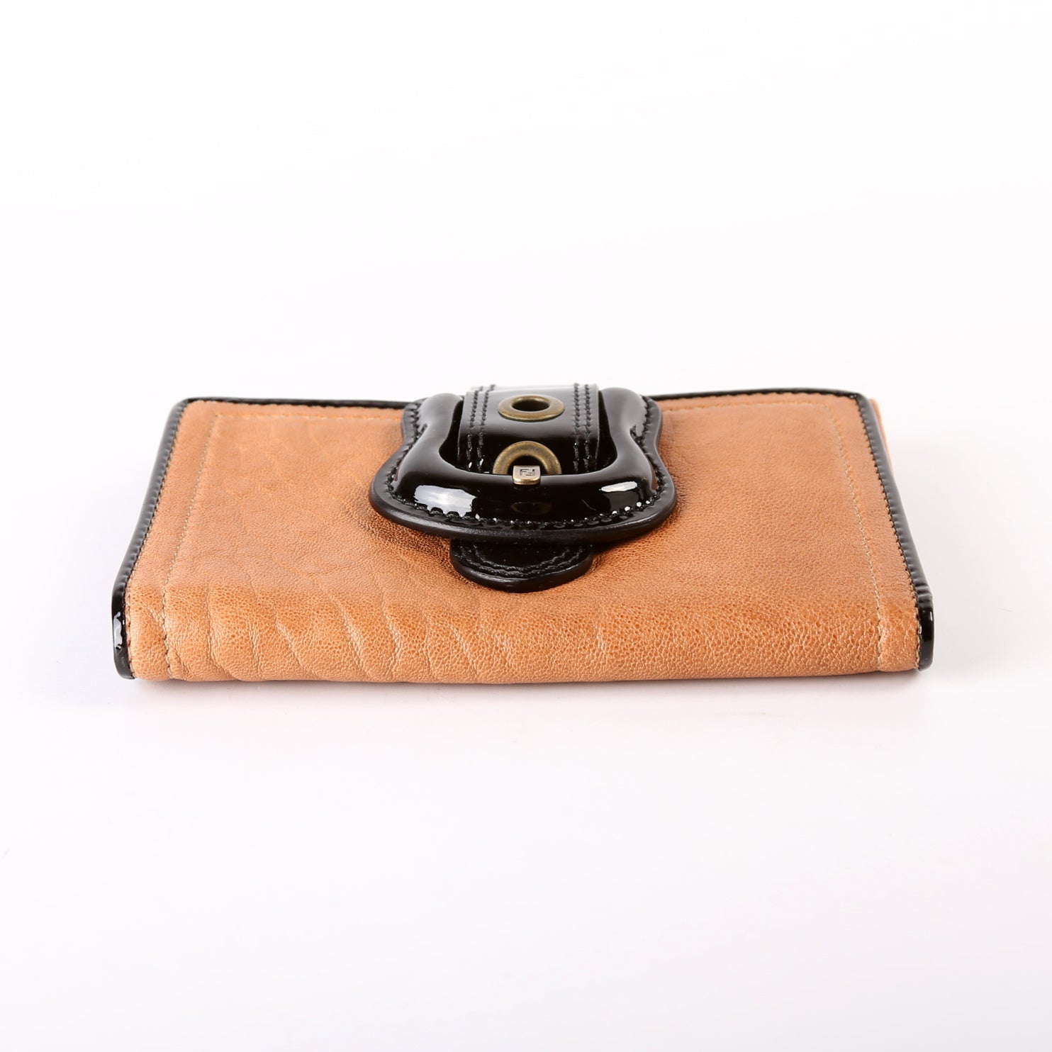 8M0160 B Compact Wallet Cognac/Black