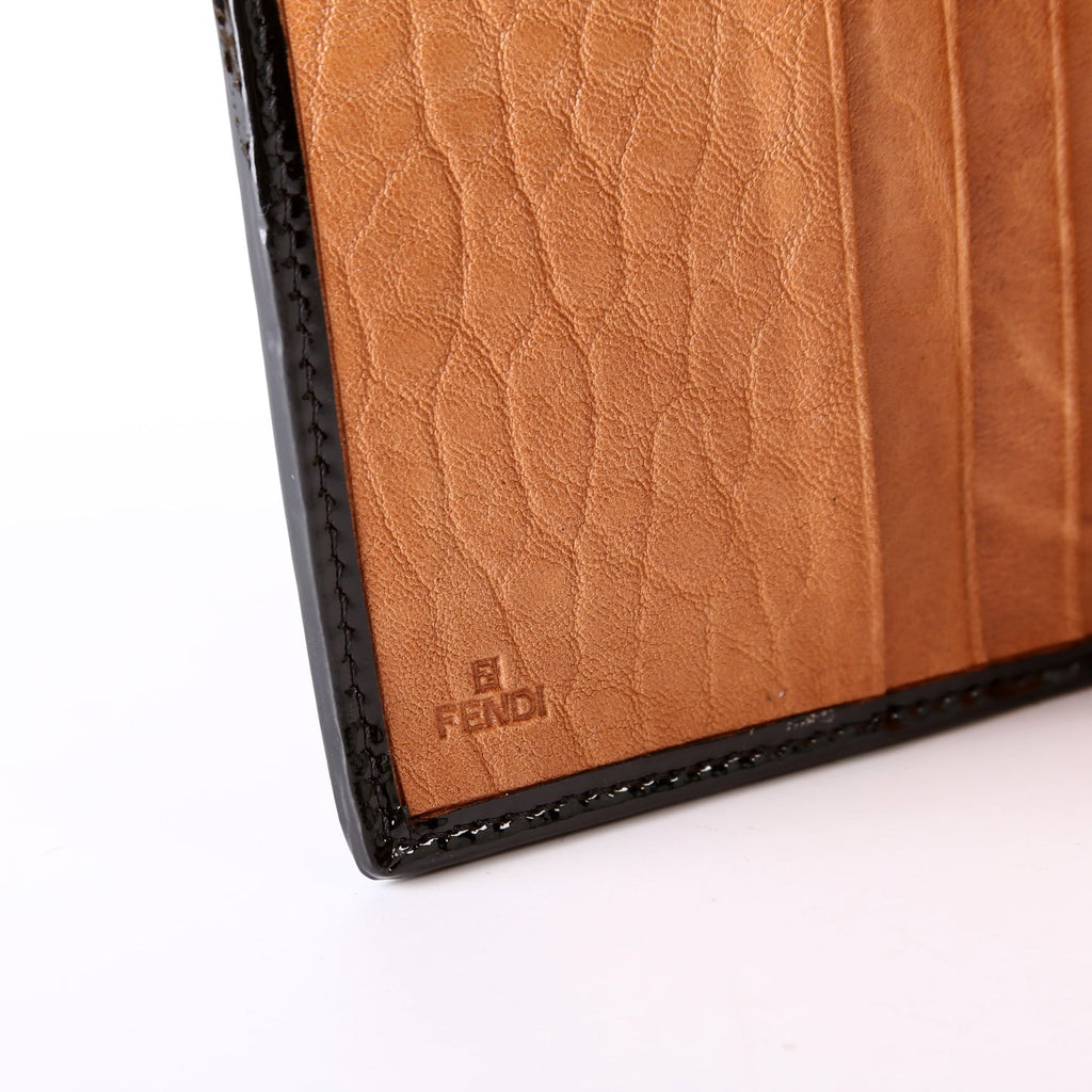 8M0160 B Compact Wallet Cognac/Black