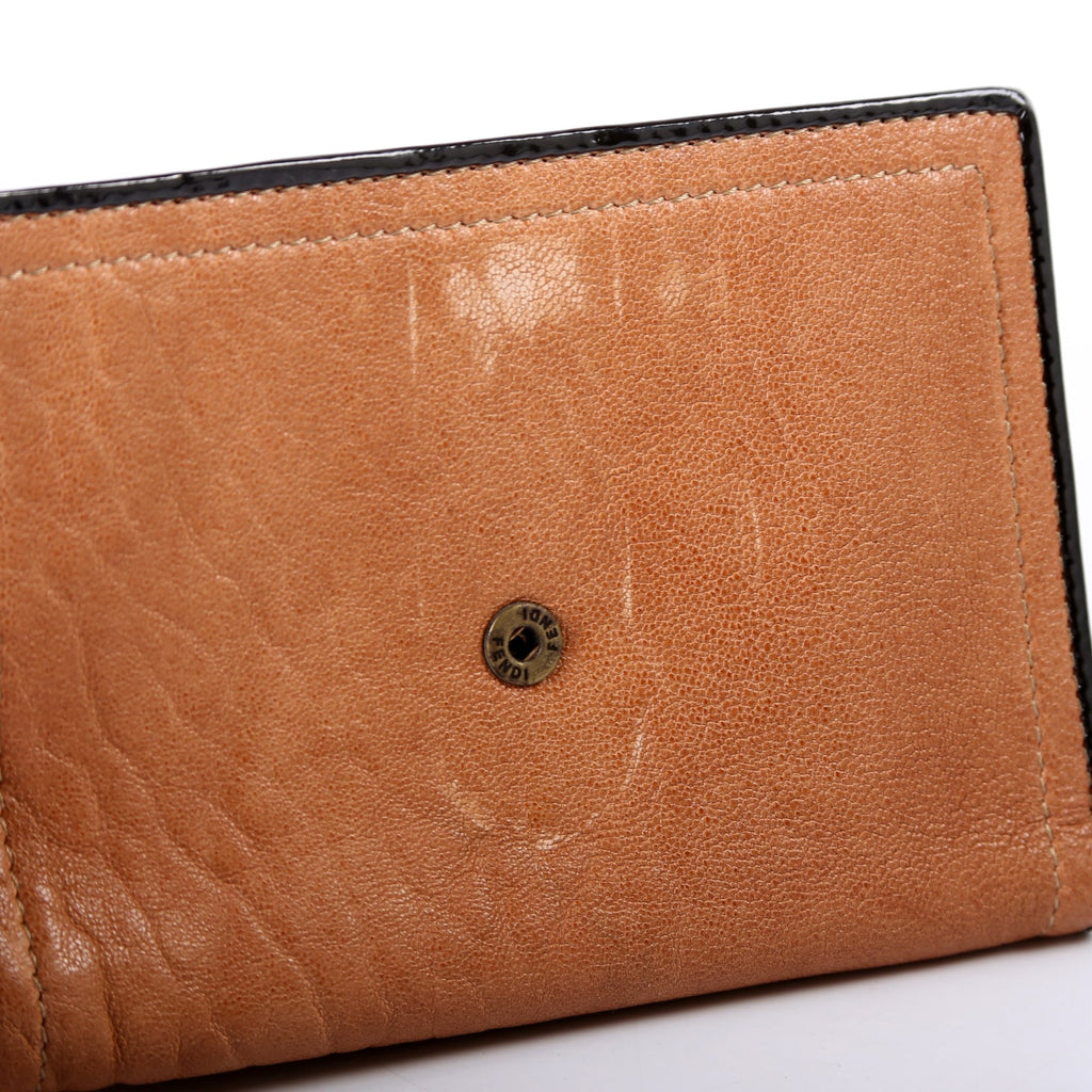 8M0160 B Compact Wallet Cognac/Black