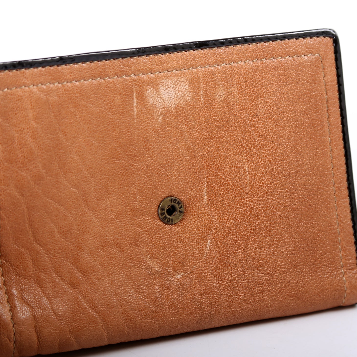 8M0160 B Compact Wallet Cognac/Black