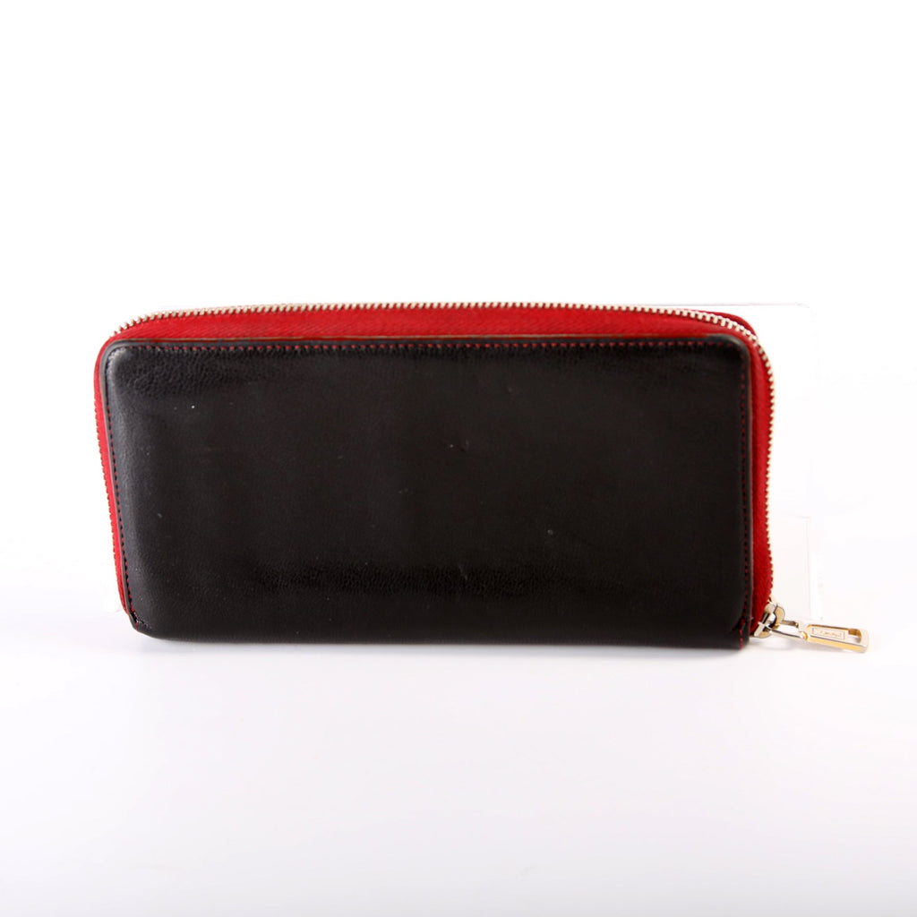 Belle De Jour Zip Around Wallet 177555 Black/Red