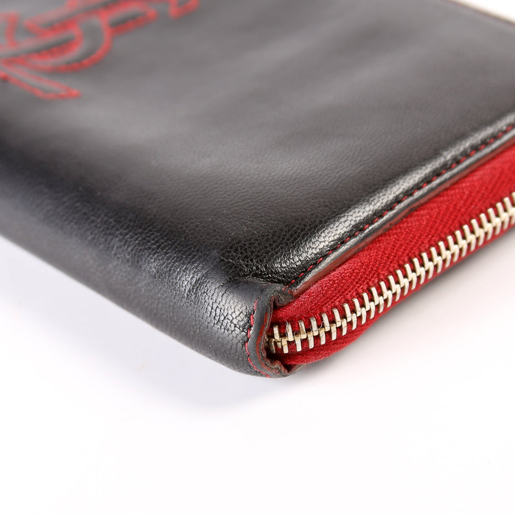 Belle De Jour Zip Around Wallet 177555 Black/Red