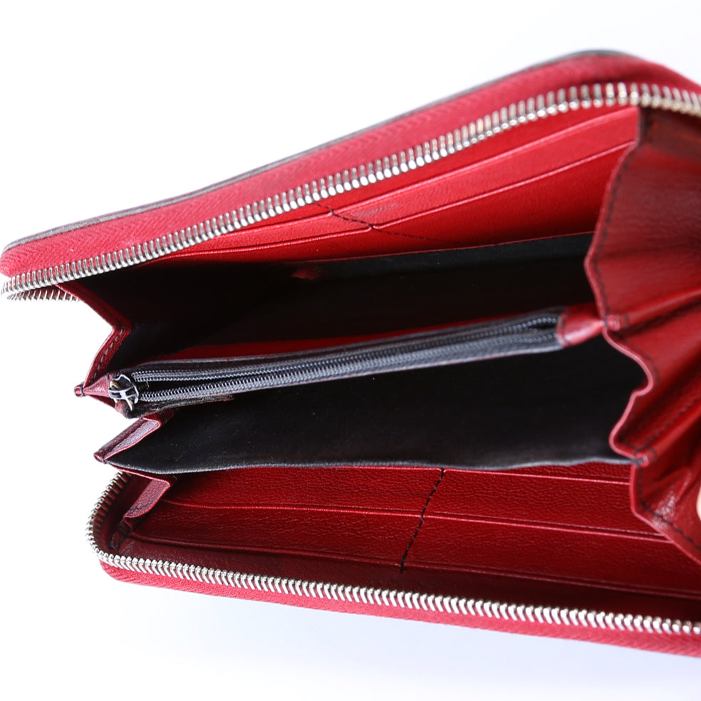 Belle De Jour Zip Around Wallet 177555 Black/Red