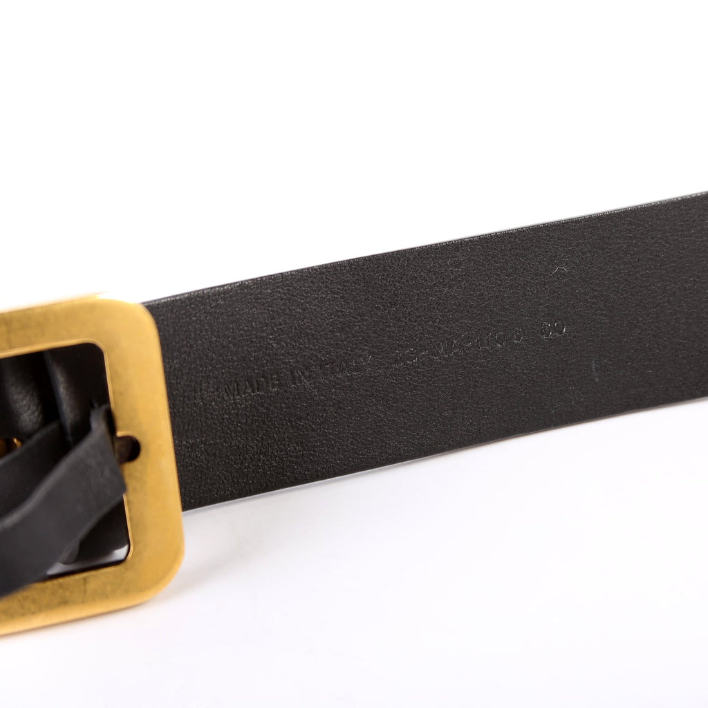 Diorquake Leather Belt Size 80 Black