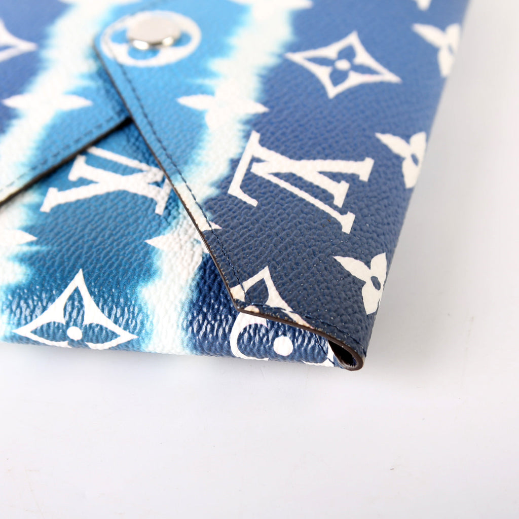 Kirigami Escale Medium Pouch Only Blue/White