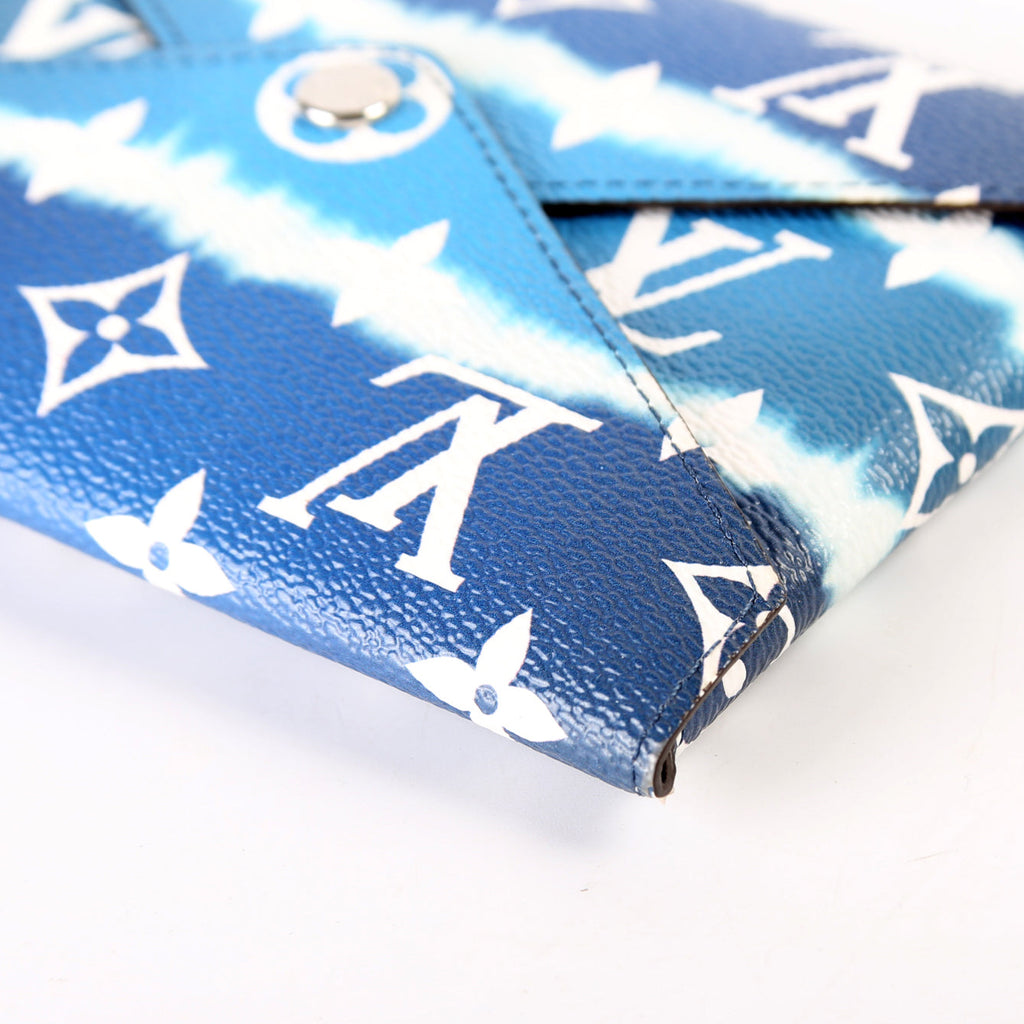 Kirigami Escale Medium Pouch Only Blue/White