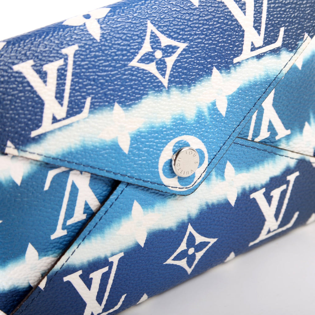Kirigami Escale Medium Pouch Only Blue/White