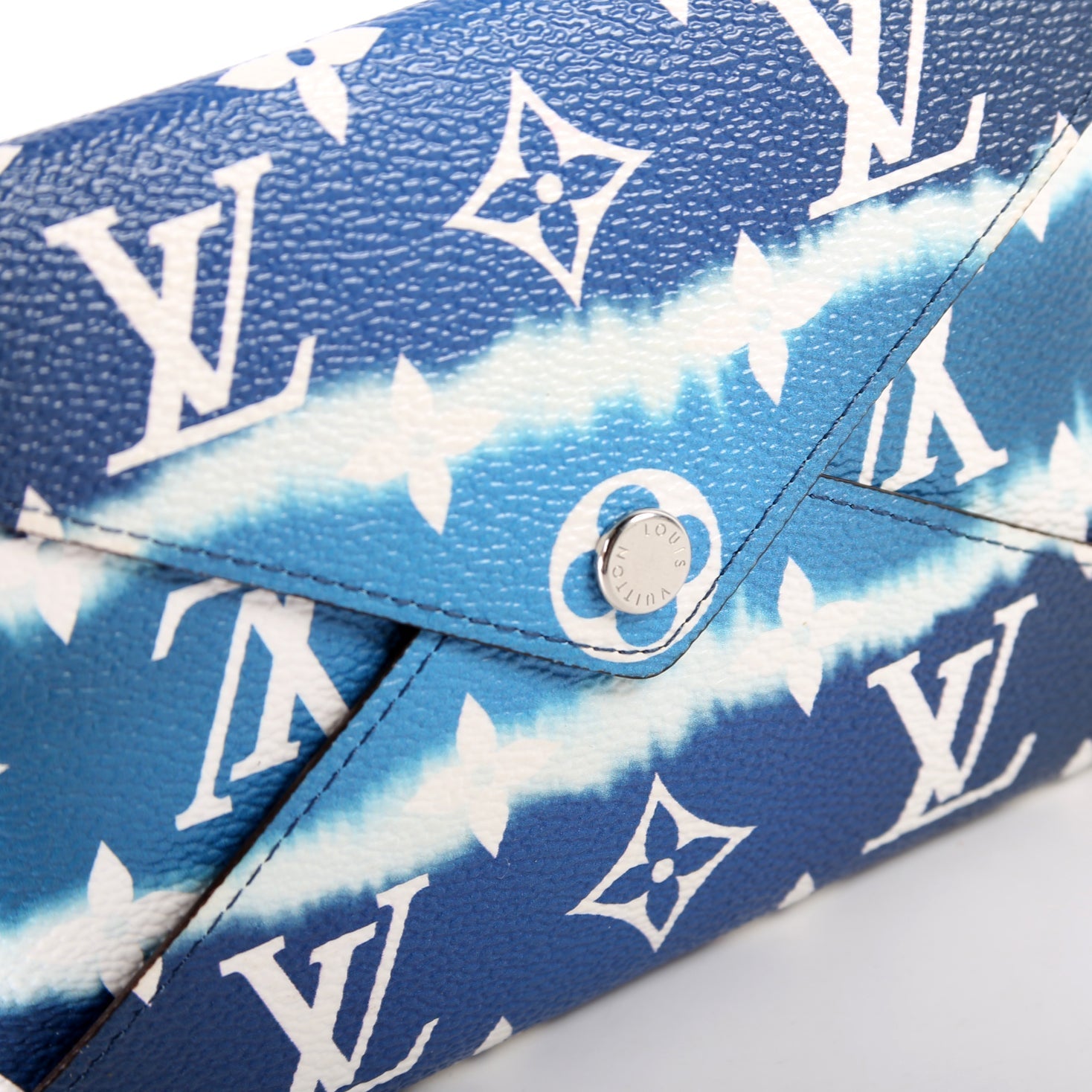 Kirigami Escale Medium Pouch Only Blue/White