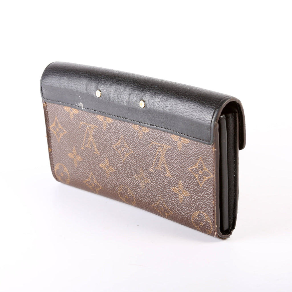 Pallas Wallet Monogram Long Black