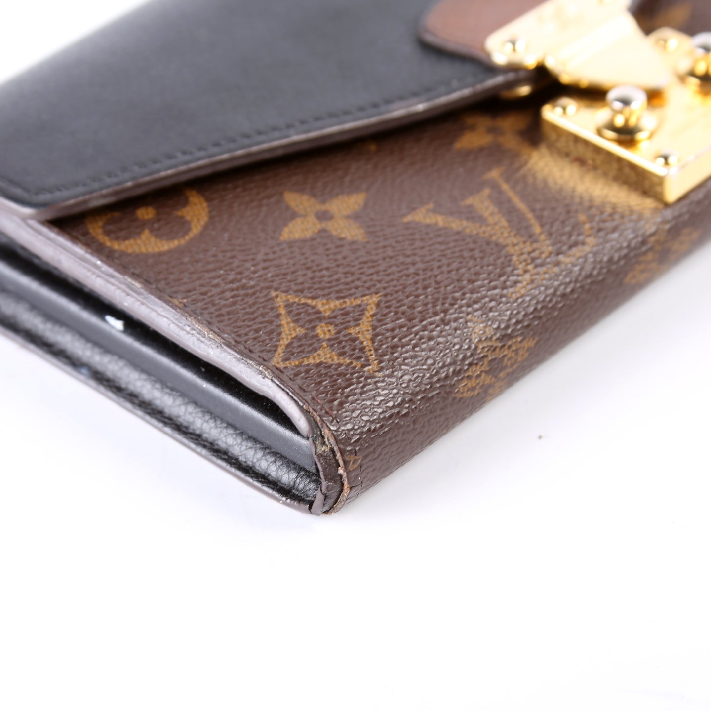 Pallas Wallet Monogram Long Black
