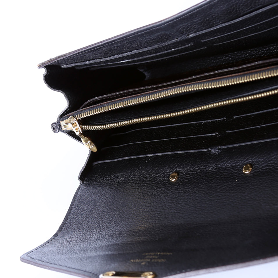 Pallas Wallet Monogram Long Black