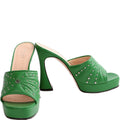 Gucci Studded Platform Sandal Heels Size 38
