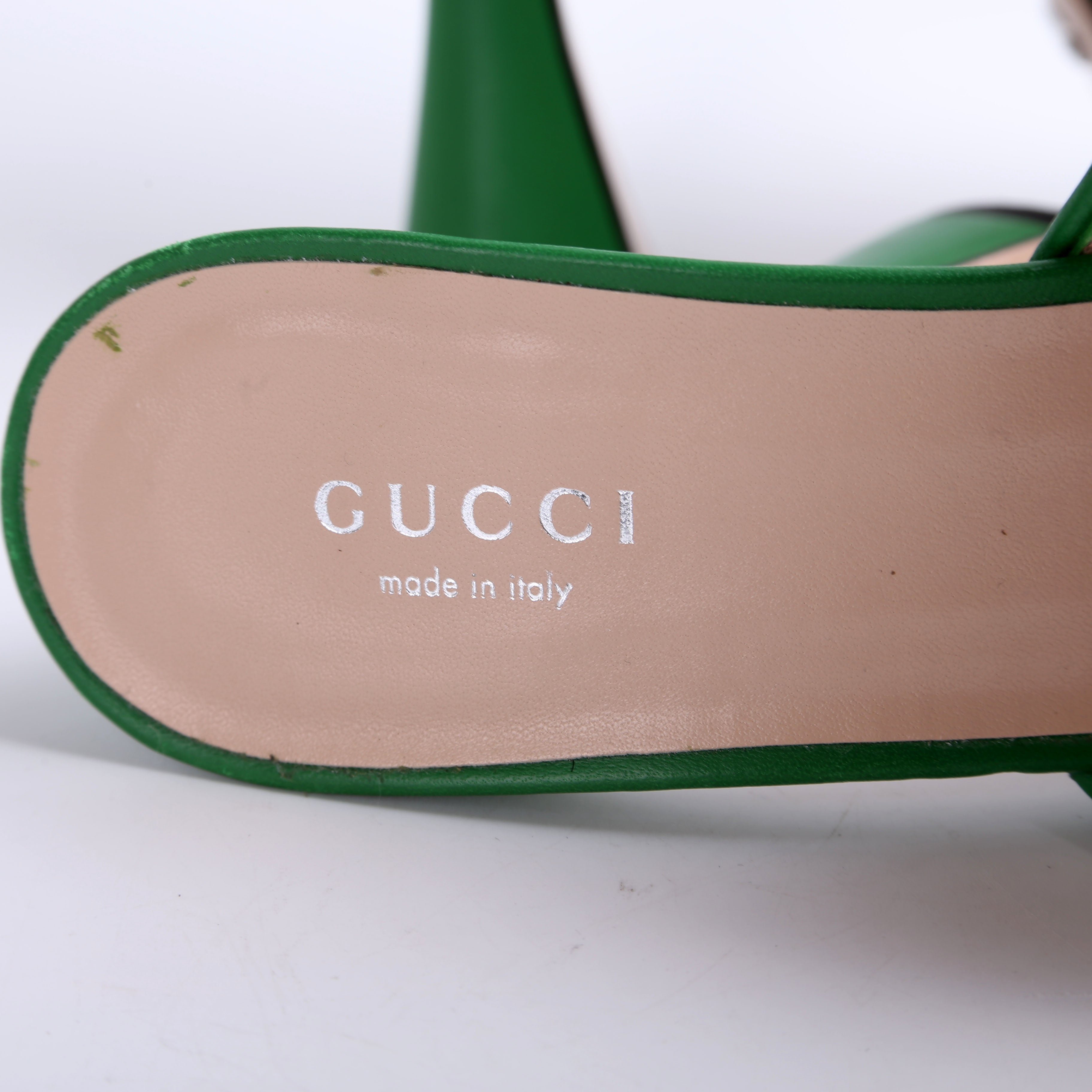 Gucci Studded Platform Sandal Heels Size 38