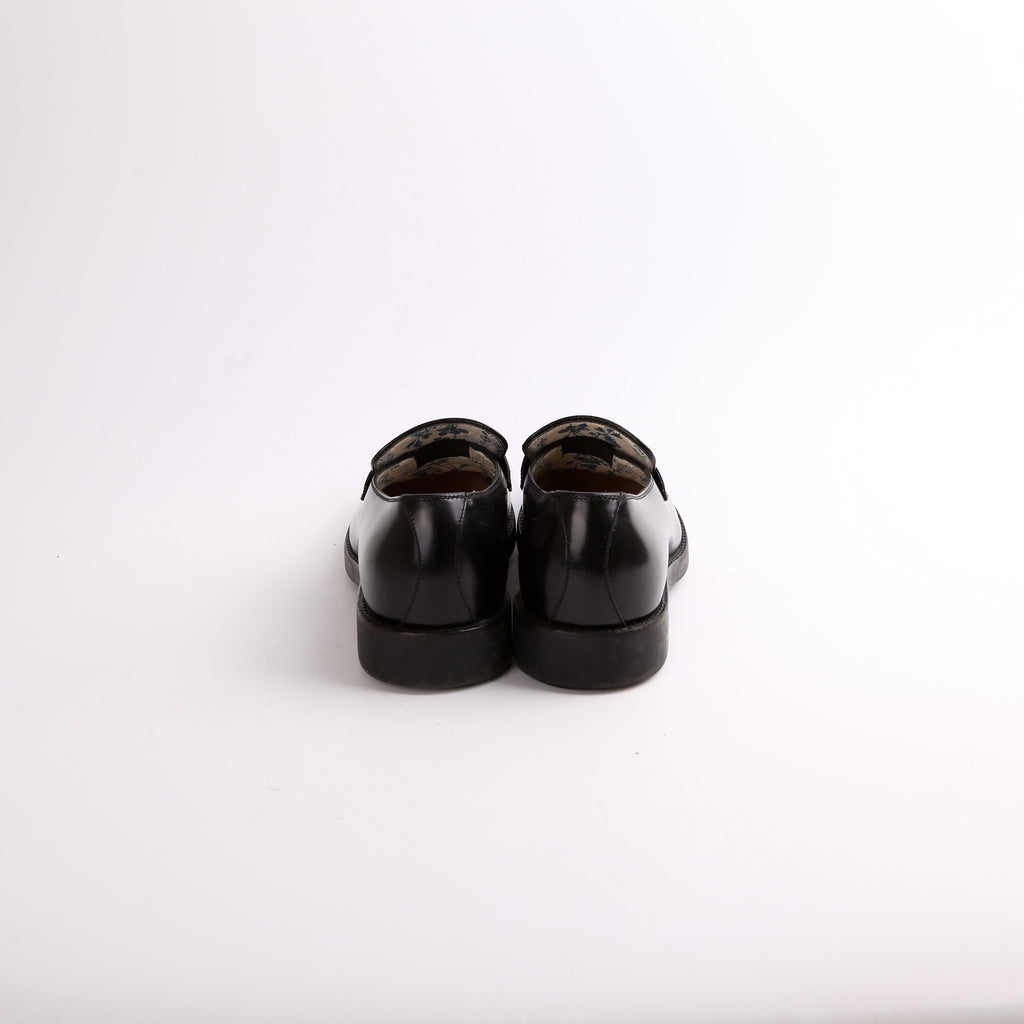 Gucci Interlocking G Leather Loafers Size 36
