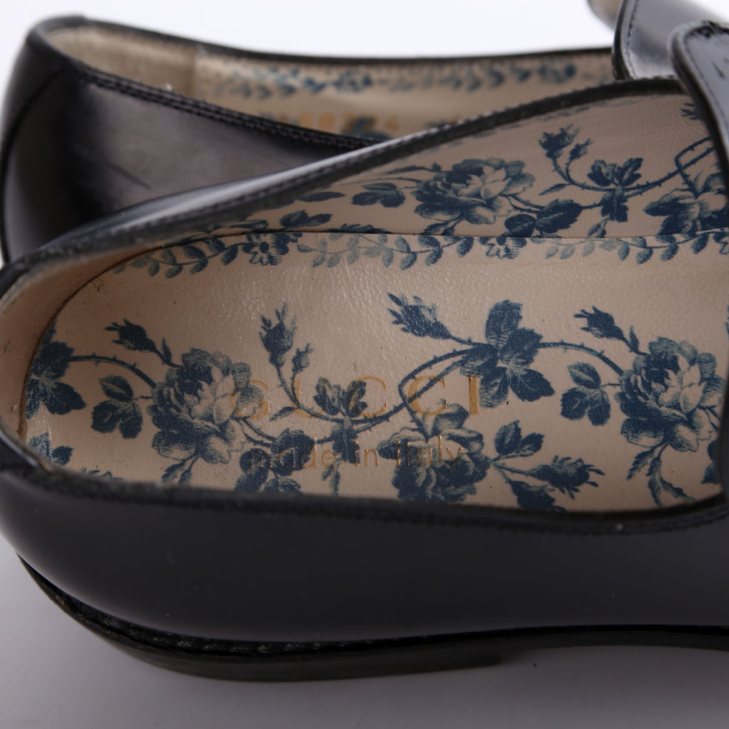 Gucci Interlocking G Leather Loafers Size 36