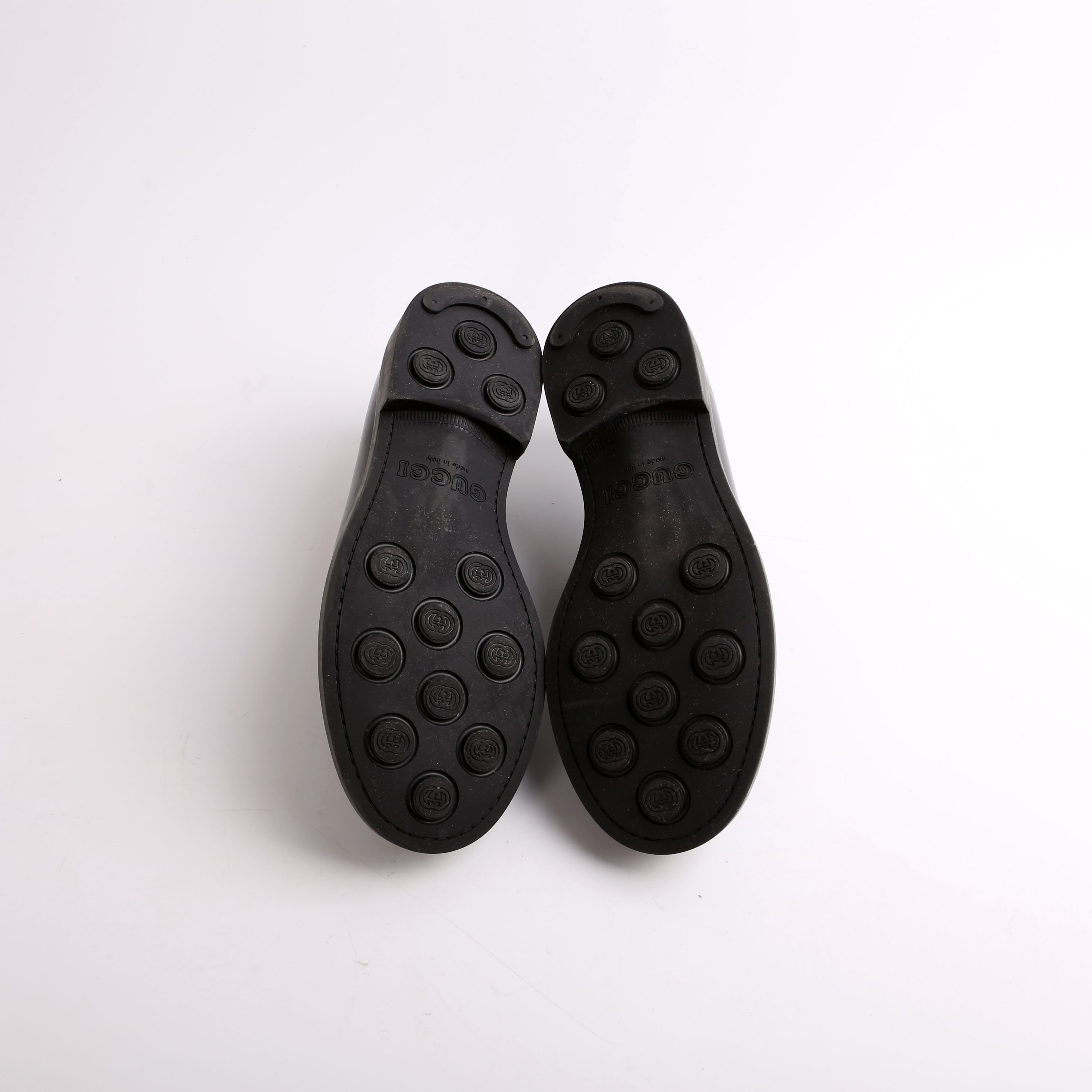 Gucci Interlocking G Leather Loafers Size 36