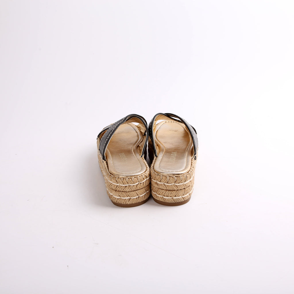 Prada Crossover Platform Espadrilles Size 35.5