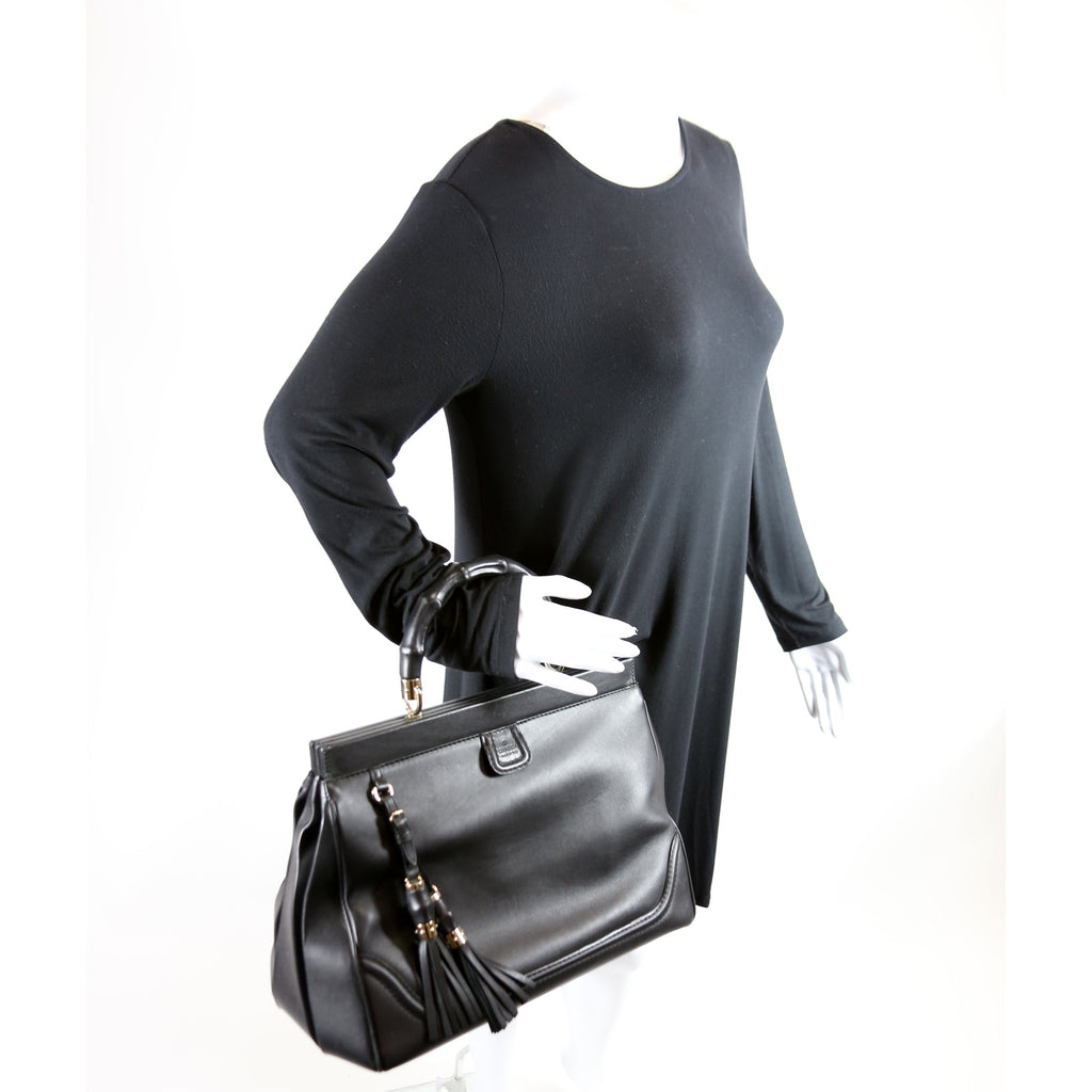 Bold Bamboo Top Handle Bag Medium