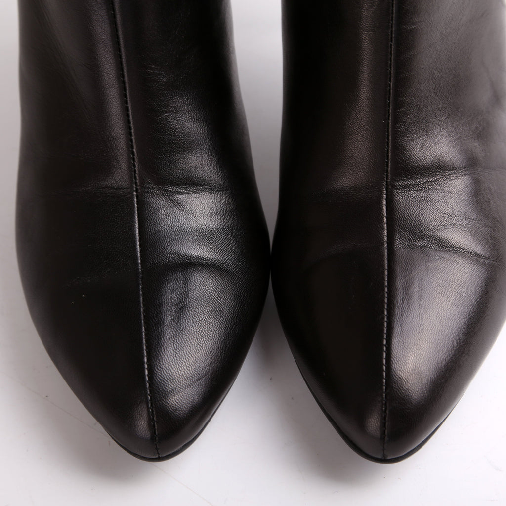 Gucci Calf High Leather Boots Size 38.5